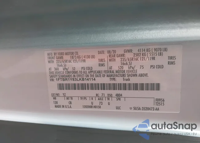 1FTBR1Y83LKB14114: 43706736