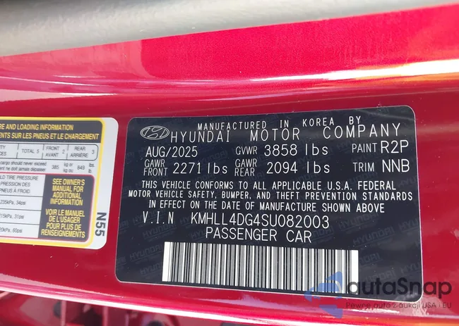 KMHLL4DG4SU082003: 43706958