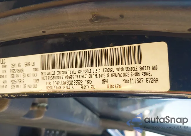 1C4PJLAK6CW129522: 43708062