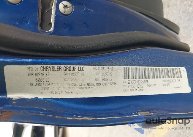 2B3CA3CV8AH243136: 43708104