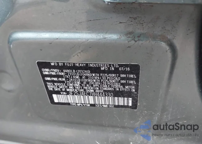 JF2SJAEC7HH444330: 43708310