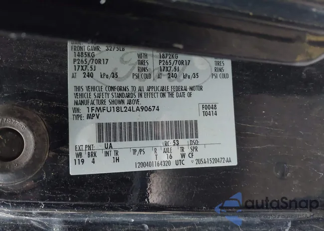 1FMFU18L24LA90674: 43708406