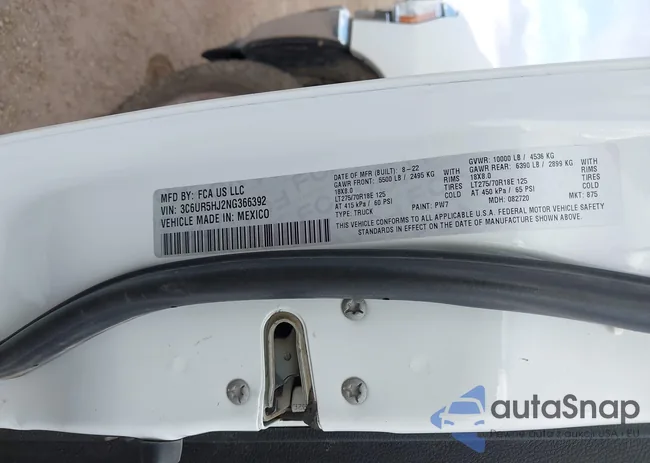 3C6UR5HJ2NG366392: 43708476