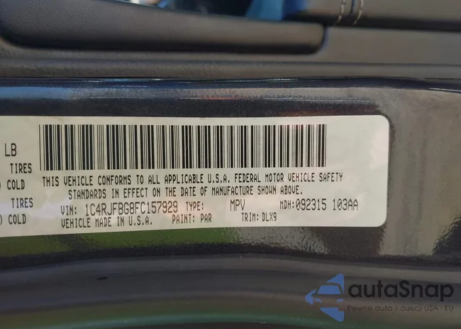 1C4RJFBG8FC157929: 43708539