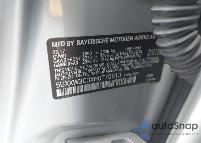 5UXXW3C3XH0T79913: 43708564