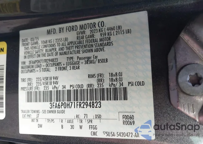 3FA6P0H71FR294823: 43708601