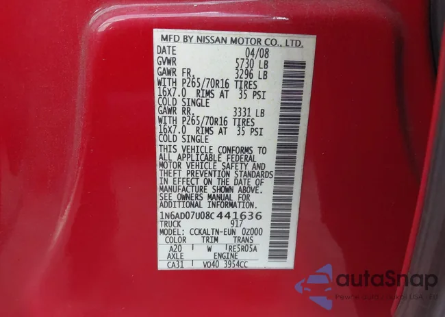 1N6AD07U08C441636: 43708604