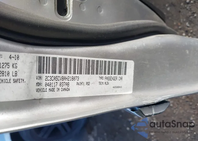 2C3CA5CV8AH218073: 43708648