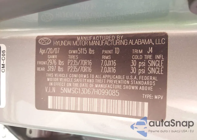 5NMSG13D67H099085: 43707733