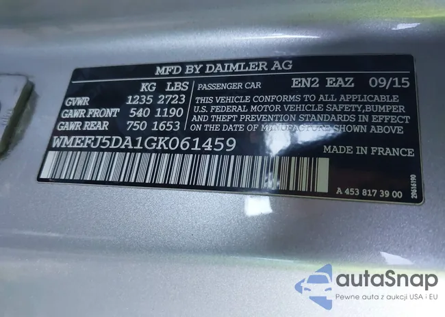 WMEFJ5DA1GK061459: 43707892