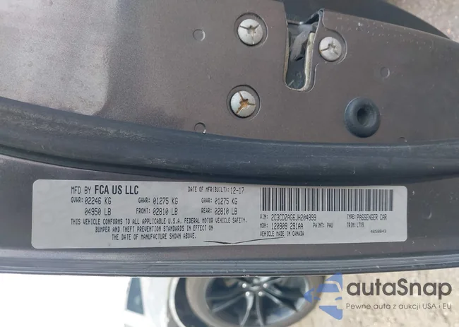 2C3CDZAG6JH204899: 43707922