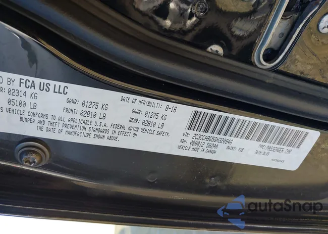 2C3CCABG5GH320946: 43707954