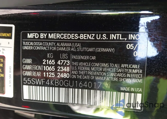 55SWF4KB0GU164017: 43709053