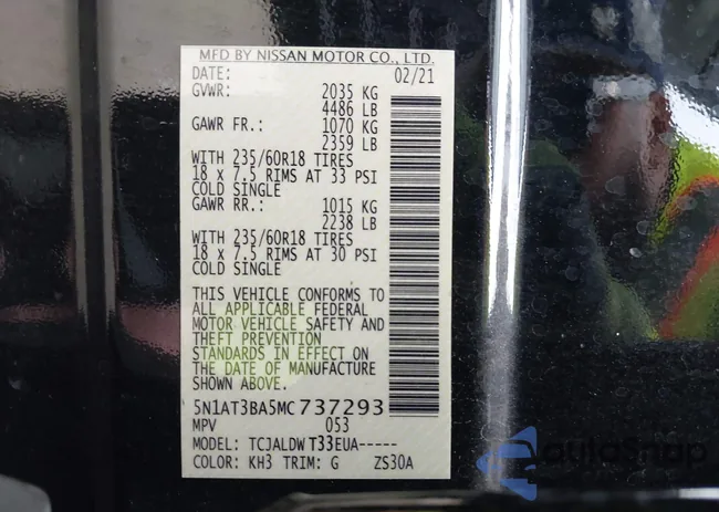 5N1AT3BA5MC737293: 43709175