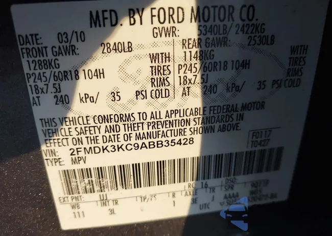 2FMDK3KC9ABB35428: 43709638