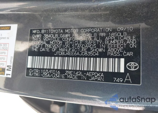 JTDBU4EE6AJ083504: 43709646