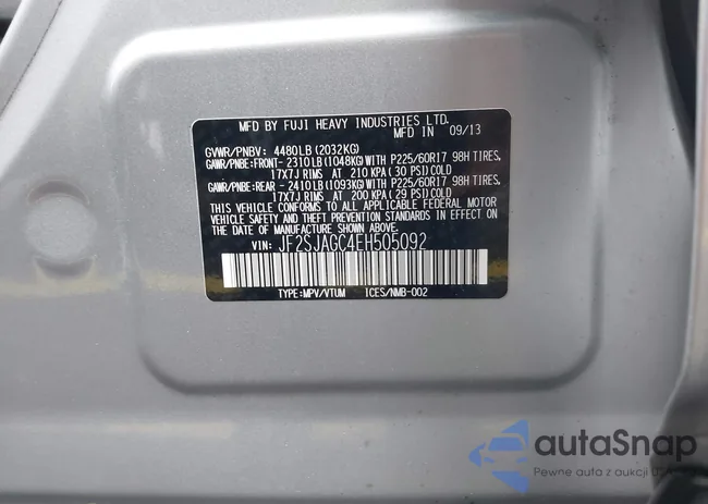 JF2SJAGC4EH505092: 43708803