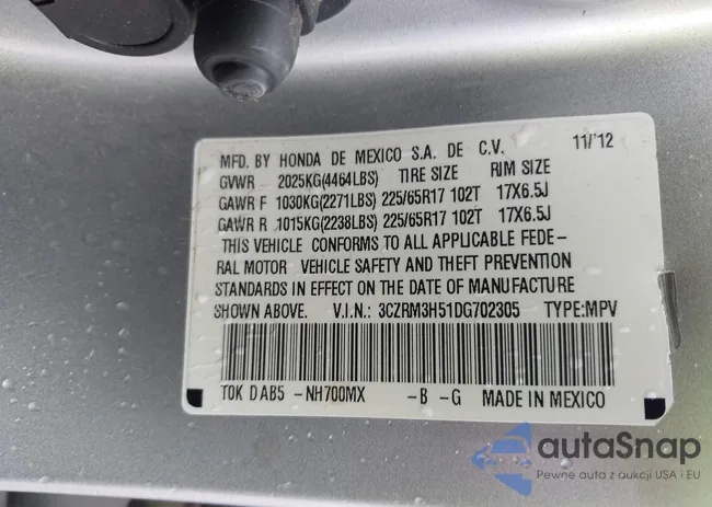 3CZRM3H51DG702305: 43708853