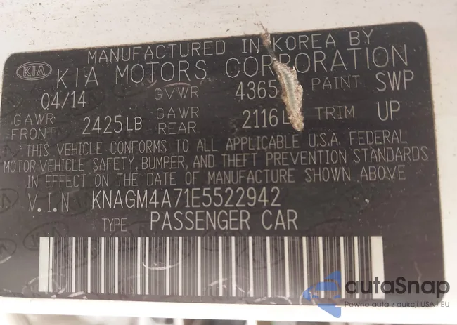 KNAGM4A71E5522942: 43708941