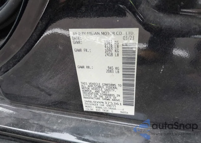 1N4BL4EVXPN375361: 43710168