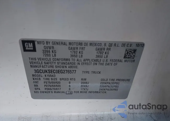 3GCUKSEC0EG276577: 43710398