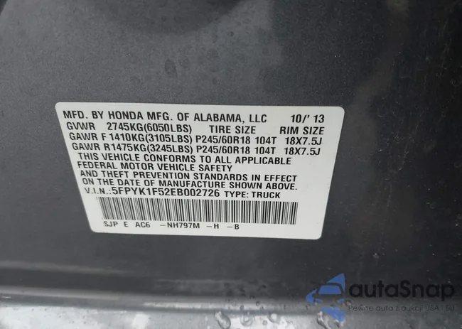 5FPYK1F52EB002726: 43710439