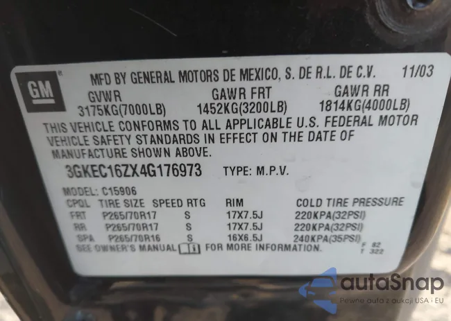 3GKEC16ZX4G176973: 43710462