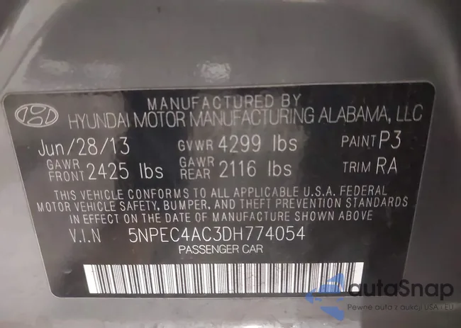 5NPEC4AC3DH774054: 43710493