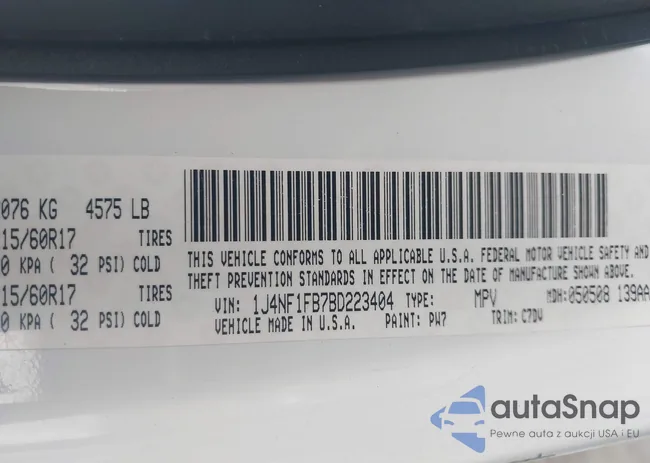 1J4NF1FB7BD223404: 43710567