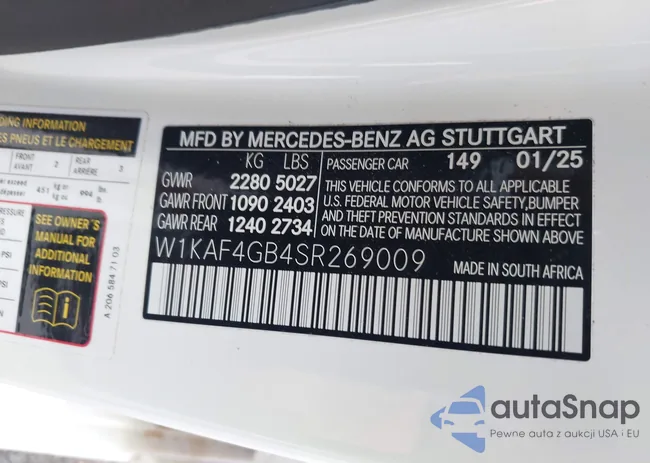 W1KAF4GB4SR269009: 43709744