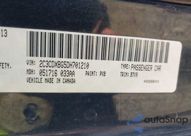 2C3CDXBG5DH701210: 43709796