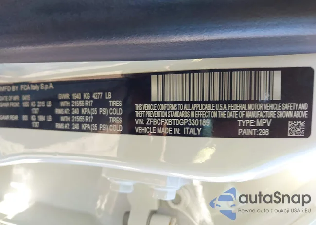 ZFBCFXBT0GP330189: 43709872