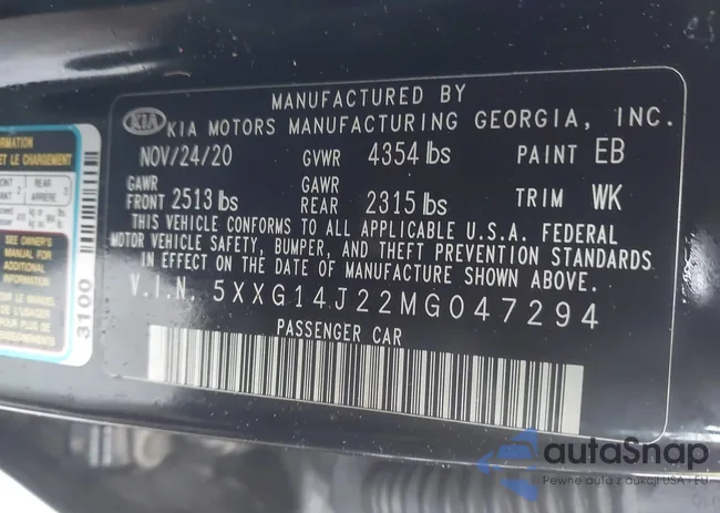 5XXG14J22MG047294: 43709925