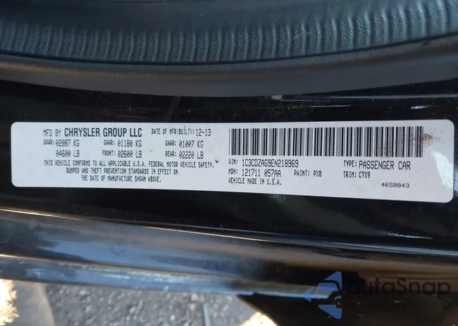 1C3CDZAG9EN218969: 43709961