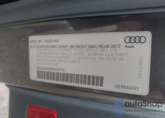 WAUL2AF29KN024774: 43711317