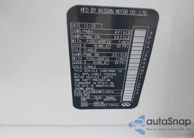 3PCAJ5BA4MF114594: 43711526