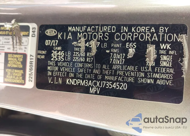 KNDPM3ACXJ7354520: 43711556