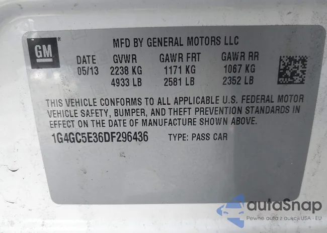 1G4GC5E36DF296436: 43710740