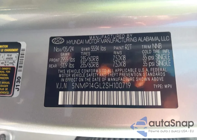 5NMP14GL2SH100719: 43712053