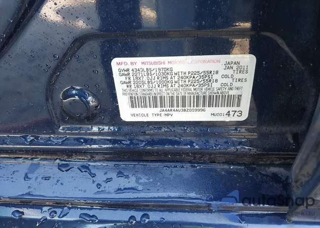 JA4AR4AU3BZ009996: 43712124