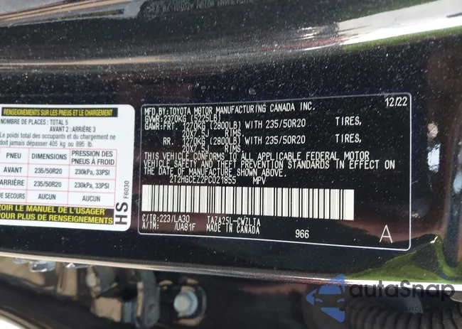 2T2HGCEZ2PC021855: 43712131