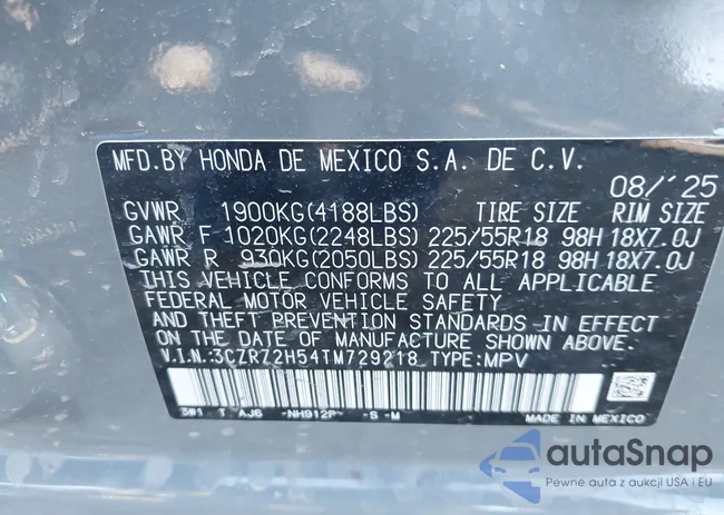 3CZRZ2H54TM729218: 43712252