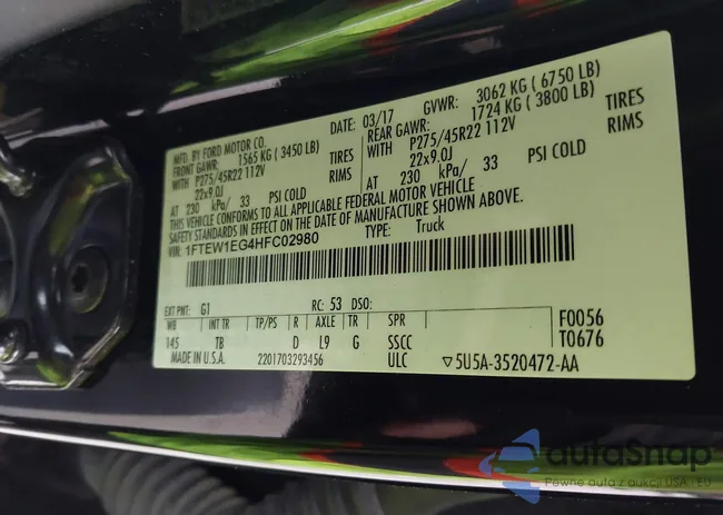 1FTEW1EG4HFC02980: 43712353