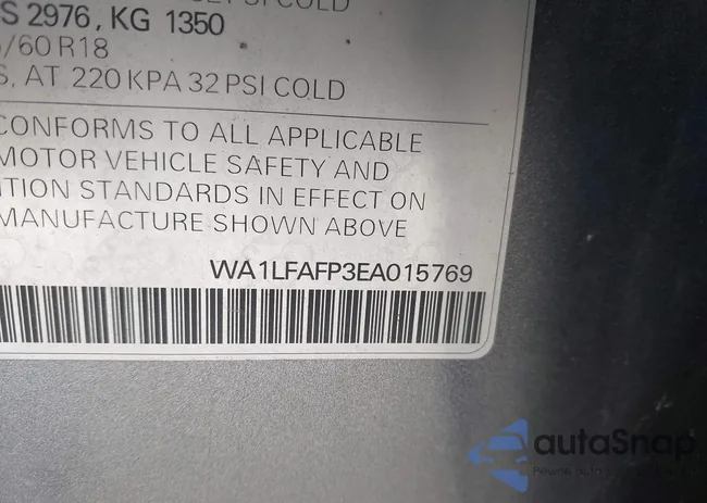 WA1LFAFP3EA015769: 43712444