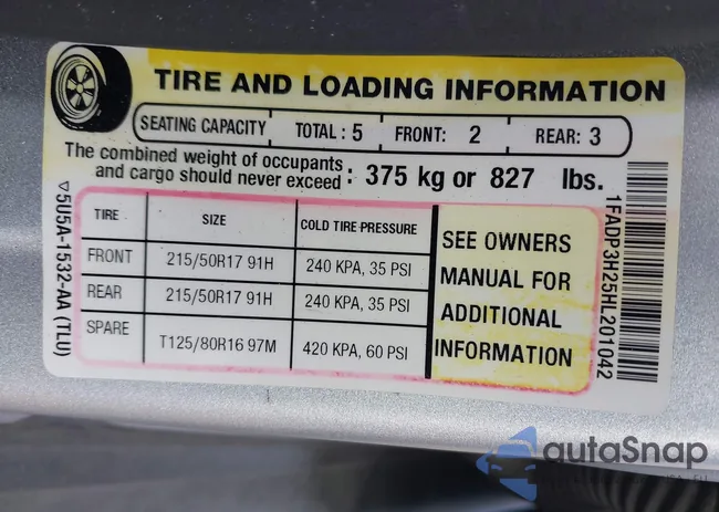 1FADP3H25HL201042: 43712585