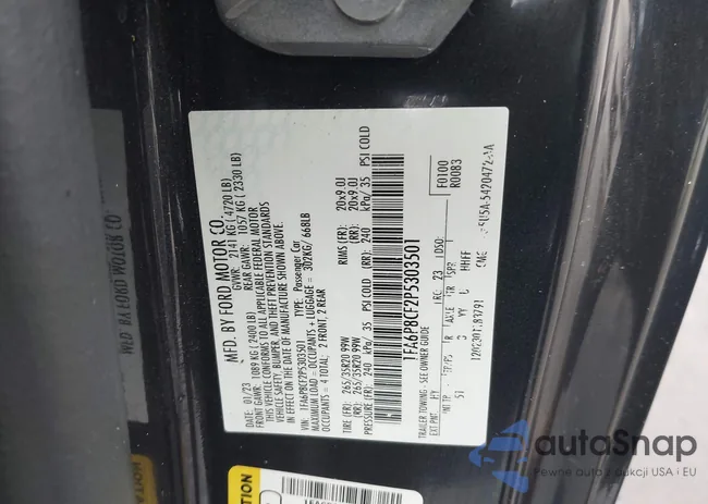 1FA6P8CF2P5303501: 43711663