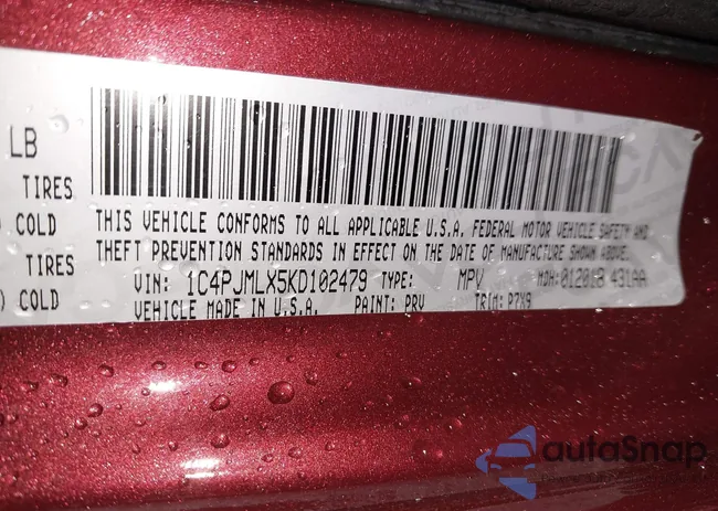 1C4PJMLX5KD102479: 43711682