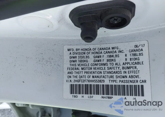 2HGFC2F7XHH553829: 43711879