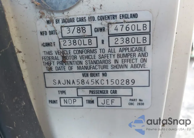 SAJNA5845KC150289: 43711910