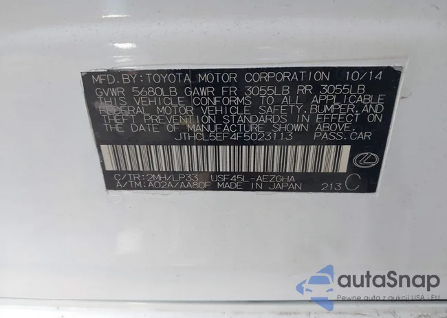 JTHCL5EF4F5023113: 43713071